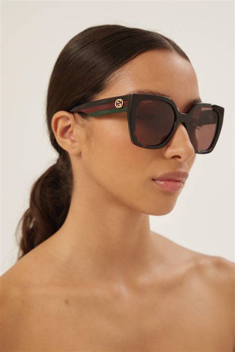 gucci havana eyeglasses|gucci women's urban sunglasses havana.